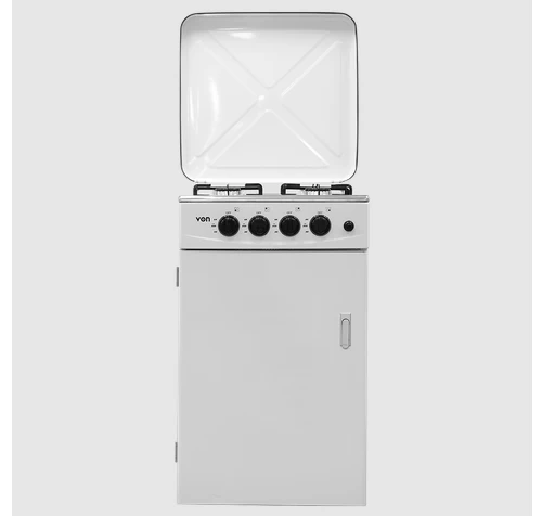 Von VAC5C040CY 4 Gas Cooker + Cylinder compartment - White